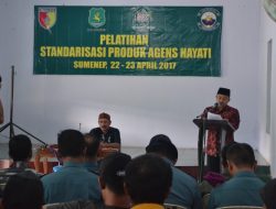 Kabid Sarpras Dan Penyuluhan Dispertahortbun Sumenep,  Buka Kegiatan Pelatihan Standarisasi Produk Agens Hayati, Diaula Mahkodim Sumenep