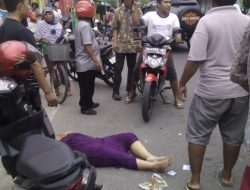 Ibu Seorang Diri Jadi Korban Tabrak Lari Oleh Mobil Warna Putih