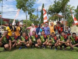 Meriahkan HUT RI ke-77, Kodim 0827/Sumenep Ikuti Lomba Volly