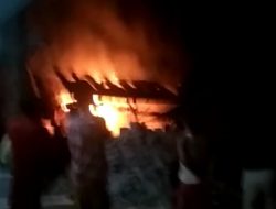 Kandang Sapi Milik Warga Saronggi Ludes Terbakar