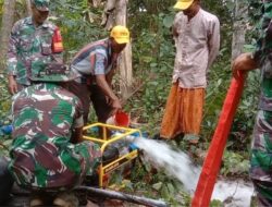 Pompa Brigade Alsintan Beroperasi Mengairi Sawah di Batu Putih